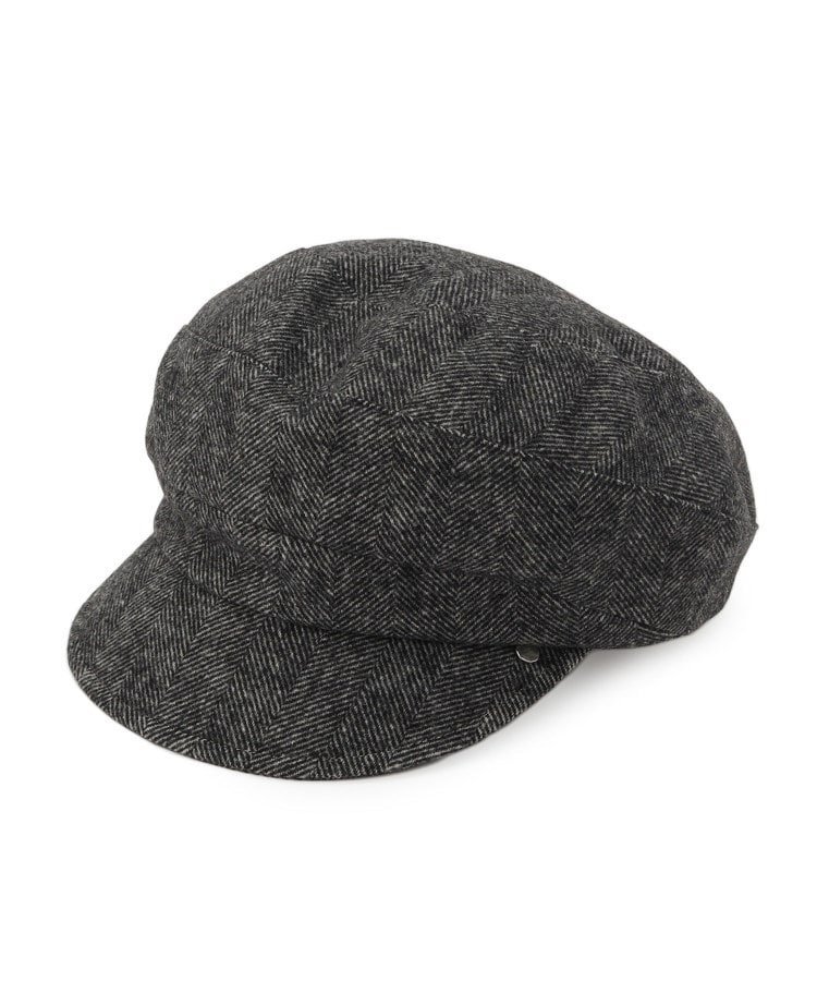 【SALE／10%OFF】SHOO・LA・RUE ヘリンボーンキャスケット シューラルー 帽子 その他の帽子 ブラック ピンク(4)