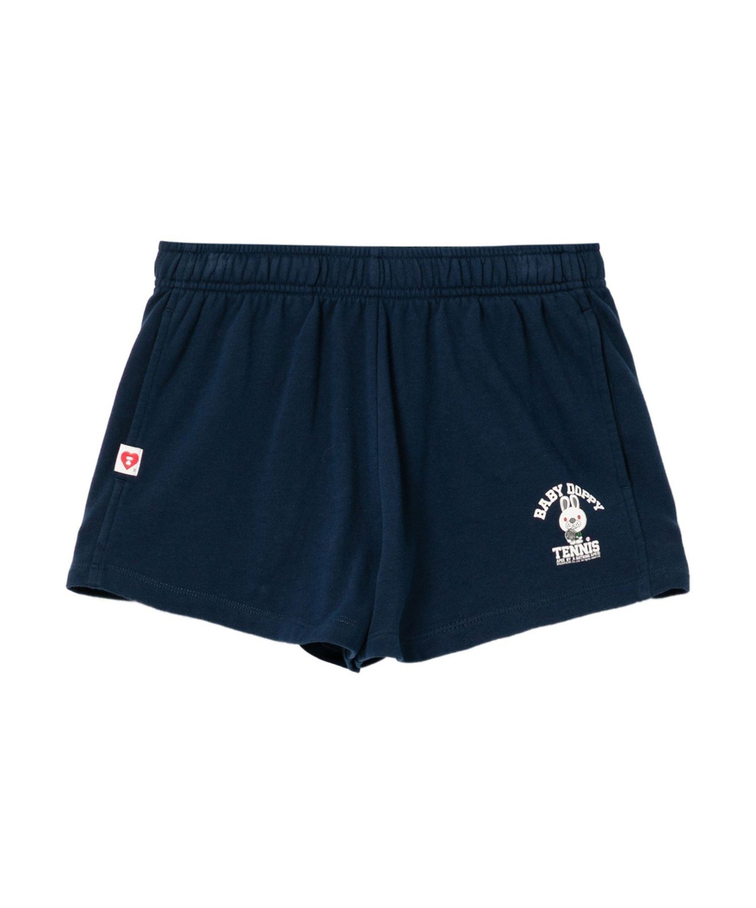 A BATHING APE BABY DOPPY PRINTED SWEAT SHORTS ア ベイシング エイプ パンツ ジャージ・スウェットパンツ ホワイト ネイビー【送料無料】