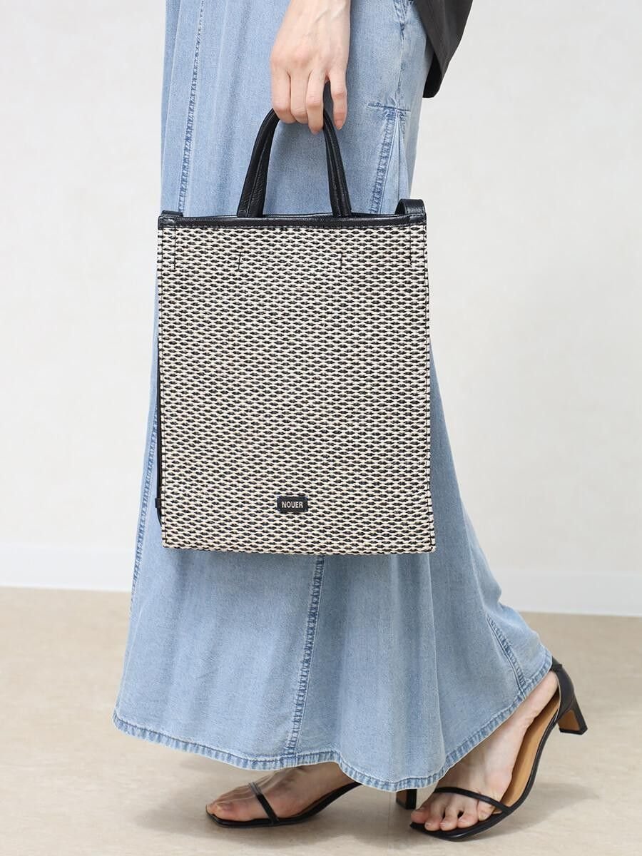 nouer 【ta-bru】2wayショルダーバッグ(black×offwhite) ラシュッド バッグ ショルダーバッグ