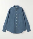 【SALE/30%OFF】a day in the life ライトオンス デニム ボタンダウンシャツ<A DAY IN THE LIFE> ユナイテッドアローズ アウトレット トップス シャツ・ブラウス ブルー【送料無料】