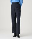 ANAYI ポリツイルストレートワイドパンツ アナイ パンツ その他のパンツ ネイビー ベージュ【送料無料】
