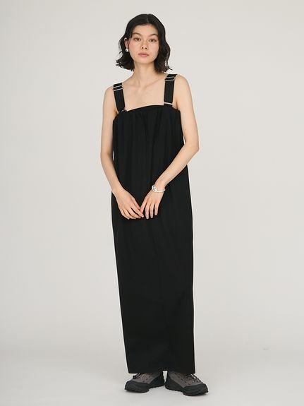【SALE／50%OFF】emmi ジャージジャンパースカート エミ スカート ロング・マキシスカート ブラック【送料無料】