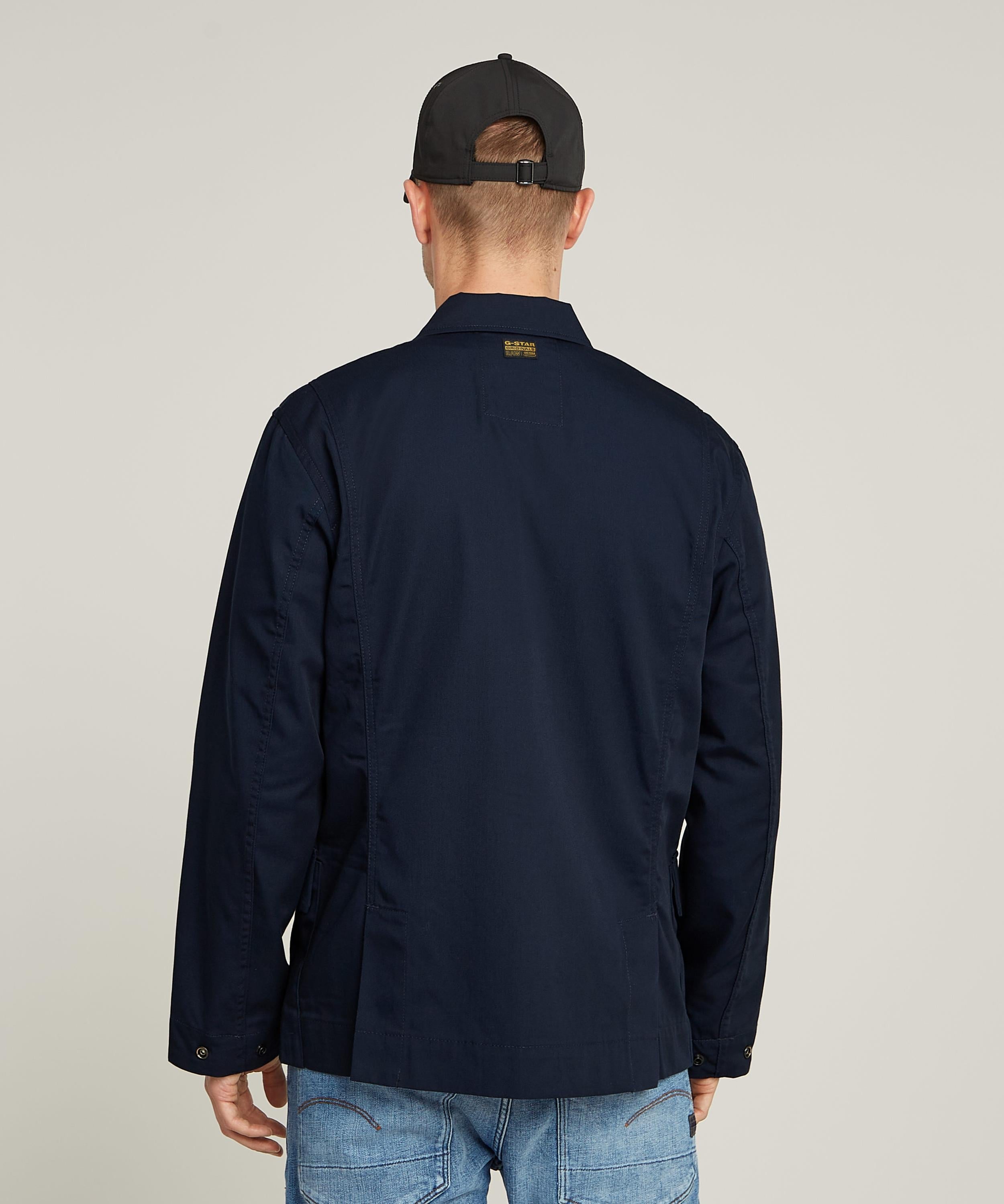 【公式ショップ】4 POCKET OVERSHIRT/4ポケットミリタリージャケット/カバーオールシャツジャケット ジースターロゥ トップス シャツ・ブラウス ネイビー