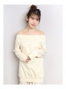 【SALE/59%OFF】オフショルスウェット ダズリン カットソー【RBA_S】【RBA_E】