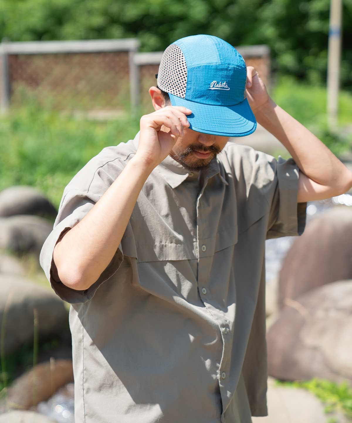 nakota nakota HIKARI Mesh Jet Cap ナコタ 帽子 キャップ グレー ブルー グリーン