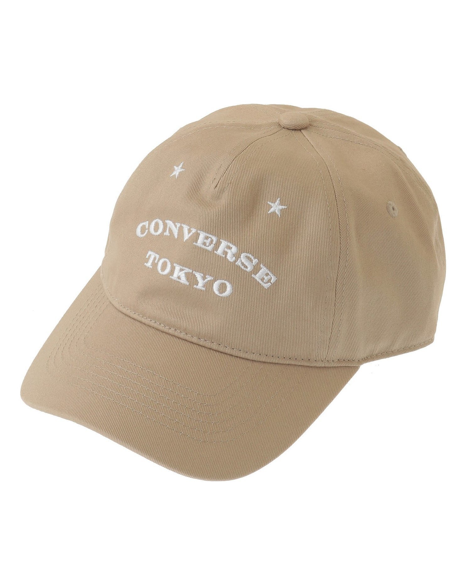 CONVERSE TOKYO LOGO EMBROIDERY CAP コンバーストウキョウ 帽子 キャップ ベージュ グレー ブラック【送料無料】