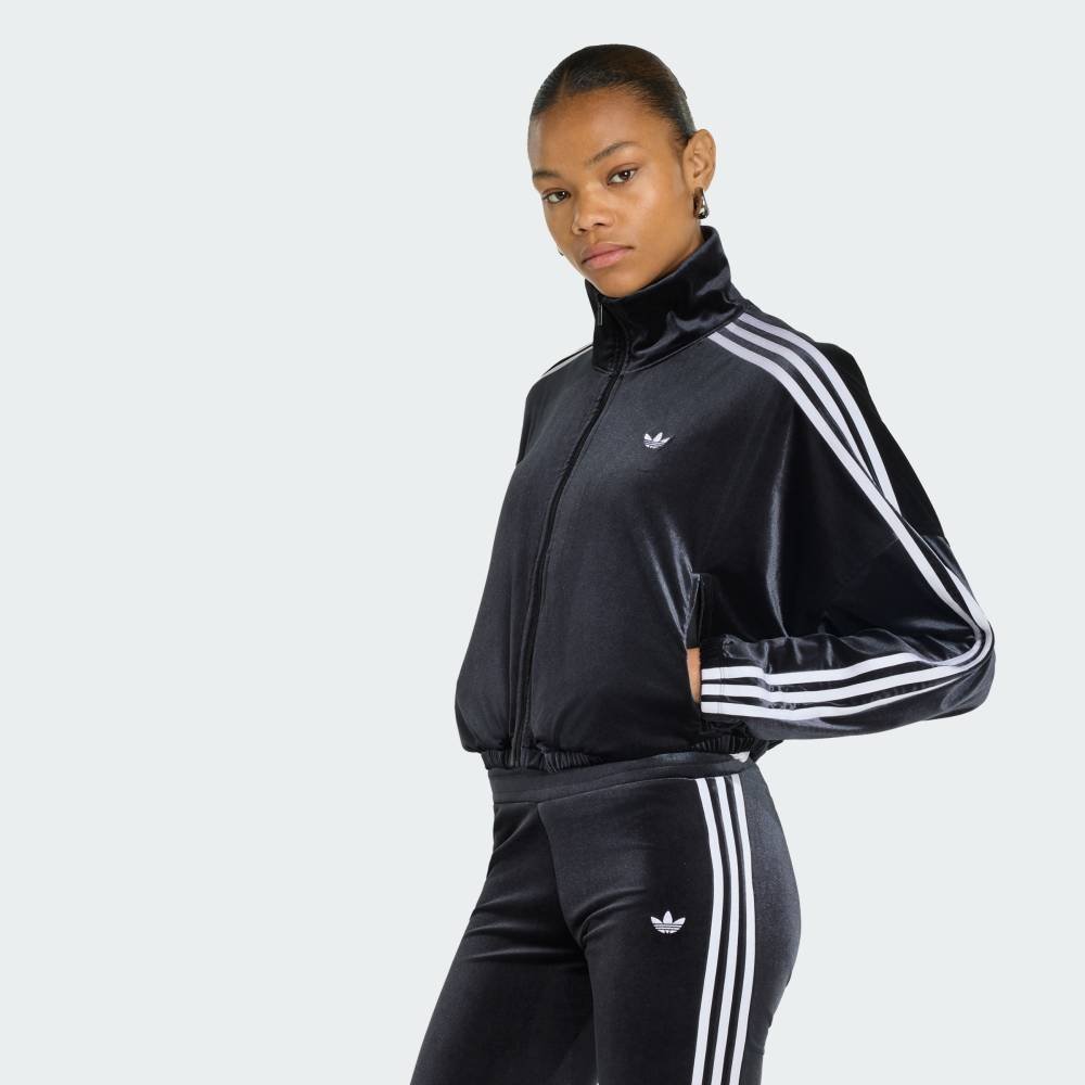 adidas 【公式】アディダス adidas 返品可 ルーシュ&リボン トラックトップ アディダス トップス その他のトップス ブラック【送料無料】