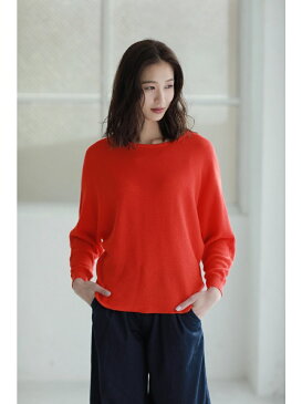 【SALE/50%OFF】AZUL by moussy 《3/31 12時までWEB限定価格》エアリーコットン片畦ボートネックVプルオーバー アズールバイマウジー ニット【RBA_S】【RBA_E】