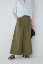 【SALE/50%OFF】human woman ◆ウエストドロストワイドパンツ ヒューマン ウーマン パンツ その他のパンツ ベージュ カーキグリーン【送料無...