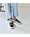 【SALE/60%OFF】Au BANNISTER チェーンモチーフ スクエアトゥローファー オゥ・バニスター シューズ・靴 その他のシューズ・靴 ブラック ホ...