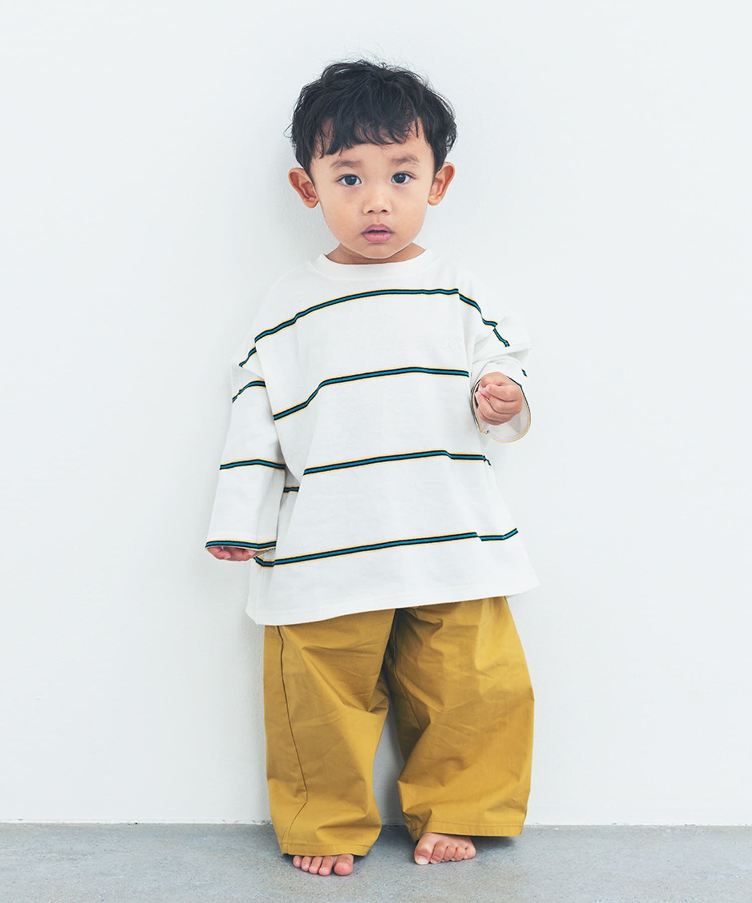 URBAN RESEARCH DOORS ooju border long T-shirts(KIDS) アーバンリサーチドアーズ トップス その他のトップス ホワイト グレー【送料無料】