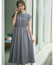 【SALE/20%OFF】any SiS 【撥水】シャーリングシャツ ワンピース エニィスィス ワンピース・ドレス シャツワンピース ネイビー ブルー イエロー...