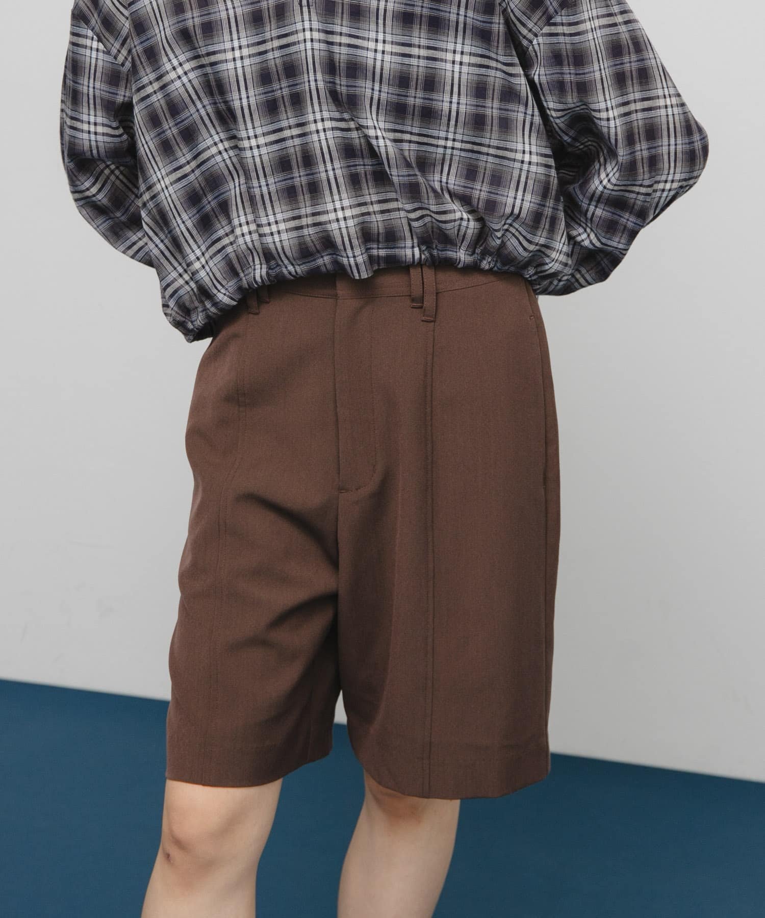 【SALE／25%OFF】KBF フロントステッチショートパンツ ケービーエフ パンツ その他のパンツ グレー ブラウン ブラック【送料無料】