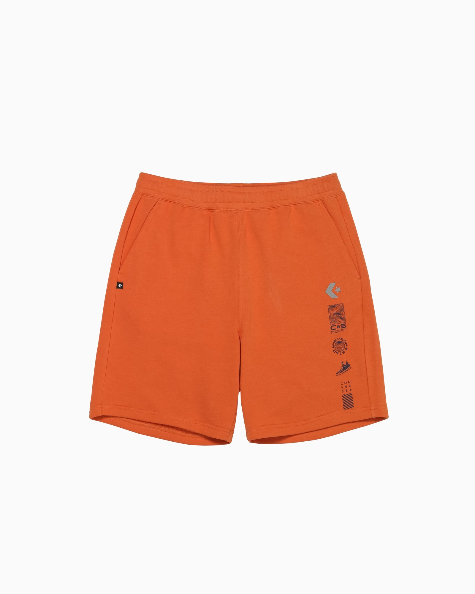 【公式】バーティカルPT SWショーツメンズ コンバース パンツ ジャージ・スウェットパンツ グレー ブラック オレンジ