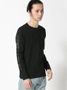 SY32 by SWEET YEARS SY32 by SWEET YEARS/(U)【73】【it】ARM LOGO L/S TEE レアリゼ トップス カットソー・Tシャツ ブラック ホワイト【送料無料】(4)