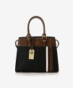 【SALE/20%OFF】& chouette 型押しモノグラム スポーティーラインハンドバッグ アンドシュエット バッグ ハンドバッグ ホワイト パープル ブ...