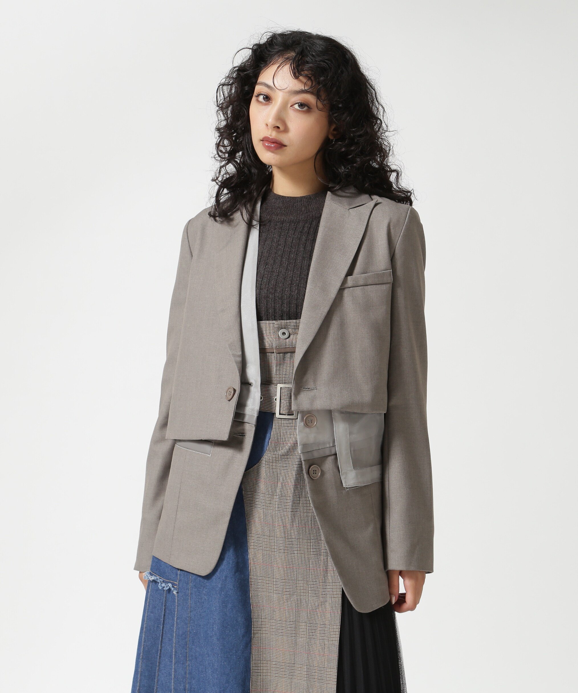 【SALE／30%OFF】ROYAL FLASH AULA AILA/アウラアイラ/3WAY JACKET ロイヤルフラッシュ ジャケット・アウター その他のジャケット・アウター ブラック グレー【送料無料】のサムネイル