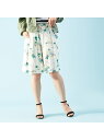 【SALE/70%OFF】Rouge vif la cle アロハ柄ショートパンツ ルージュ・ヴィフ ラクレ パンツ その他のパンツ ベージュ【送料無料】