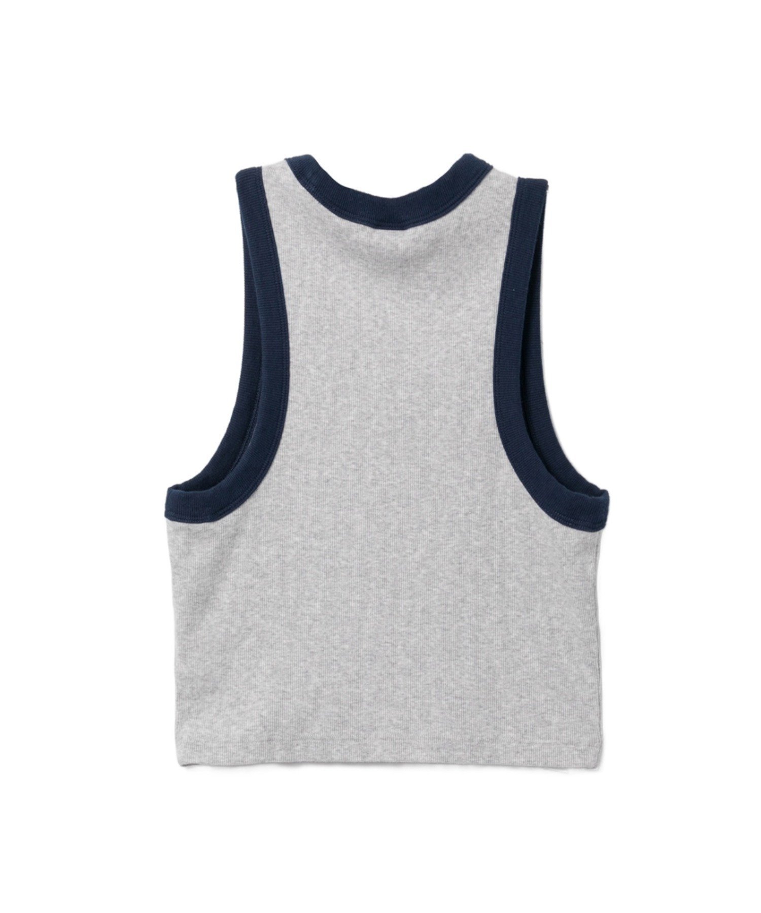 HEART BADGE RIB CROP TANK TOP ア ベイシング エイプ トップス ノースリーブ・タンクトップ グレー ホワイト