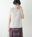 【SALE/52%OFF】NEWYORKER WOMEN 和紙コットン ニットベスト ニューヨーカー トップス ニット イエロー グリーン グレー【送料無料】(4)