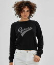 【SALE／50%OFF】GUESS (W)Eco Logo Sweater ゲス トップス スウェット・トレーナー ブラック ブルー【送料無料】