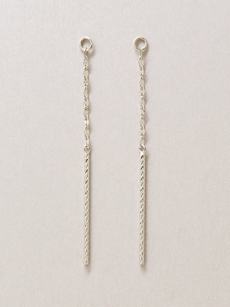 TAKE-UP 【 Palette】K10 キラチェーンバーピアスチャーム( WG) テイクアップ ファッション雑貨 チャーム・キーチェーン ホワイト【送料無料...