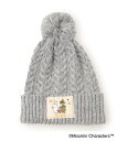 【SALE/25%OFF】SHOO・LA・RUE 【MOOMIN】ポンポンニット帽 シューラルー 帽子 ニット帽・ビーニー グレー ベージュ