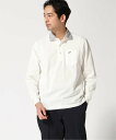 【SALE/30%OFF】CROCODILE (M)ボーダー 柄 切り替えデザイン ポロシャツ クロコダイル トップス ポロシャツ ホワイト ブルー グレー【送...