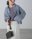 FREE'S MART フロントポケットショートシャツブルゾン フリーズ マート ジャケット・アウター ブルゾン・ジャンパー ホワイト ブルー【送料無料】