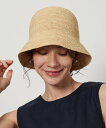 BEAUTY&YOUTH UNITED ARROWS ラフィア バケットハット ビューティー&ユース ユナイテッドアローズ 帽子 ハット ホワイト グリーン ブラウン【送料無料】