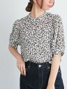 【SALE/40%OFF】Te chichi フラワードットボリュームスリーブブラウス テチチ トップス シャツ・ブラウス ホワイト ブラック