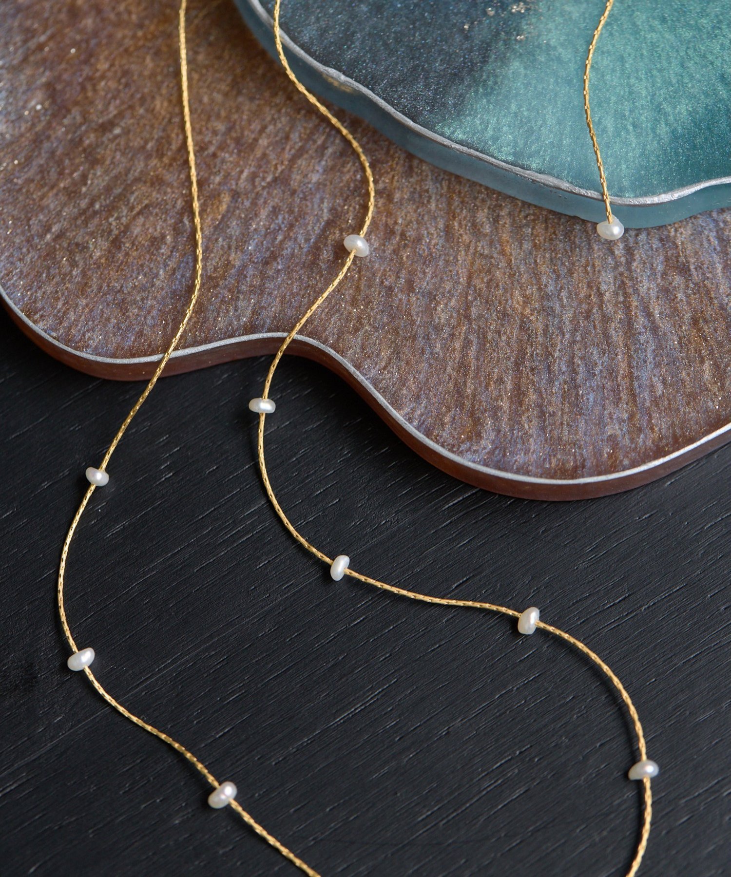 Whim Gazette 【THE PAUSE】パールドットネックレス ウィム ガゼット アクセサリー・腕時計 リング・指..