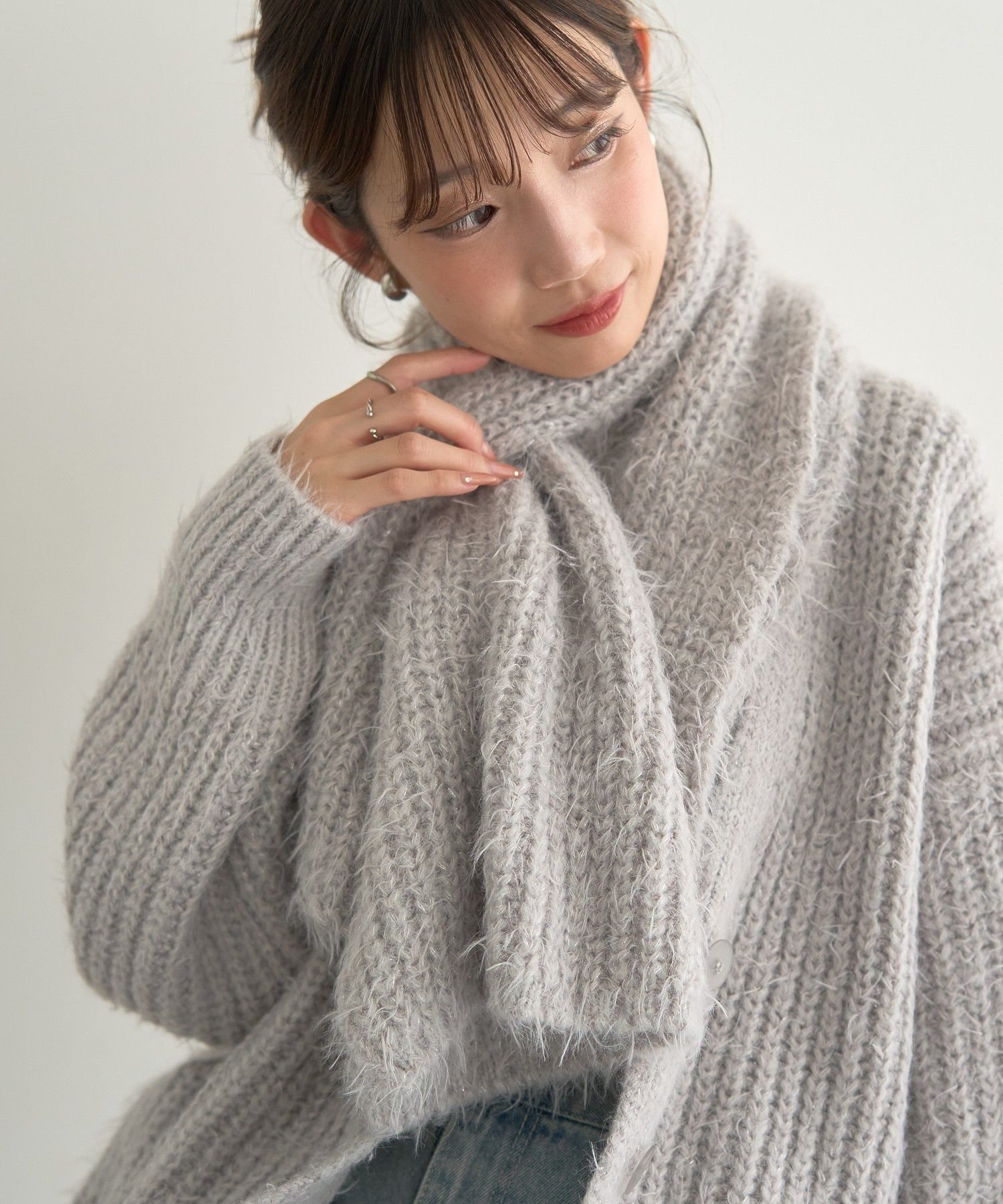 earth music&ecology カラーミックスシャギーマフラー アースミュージック&エコロジー ファッション雑..