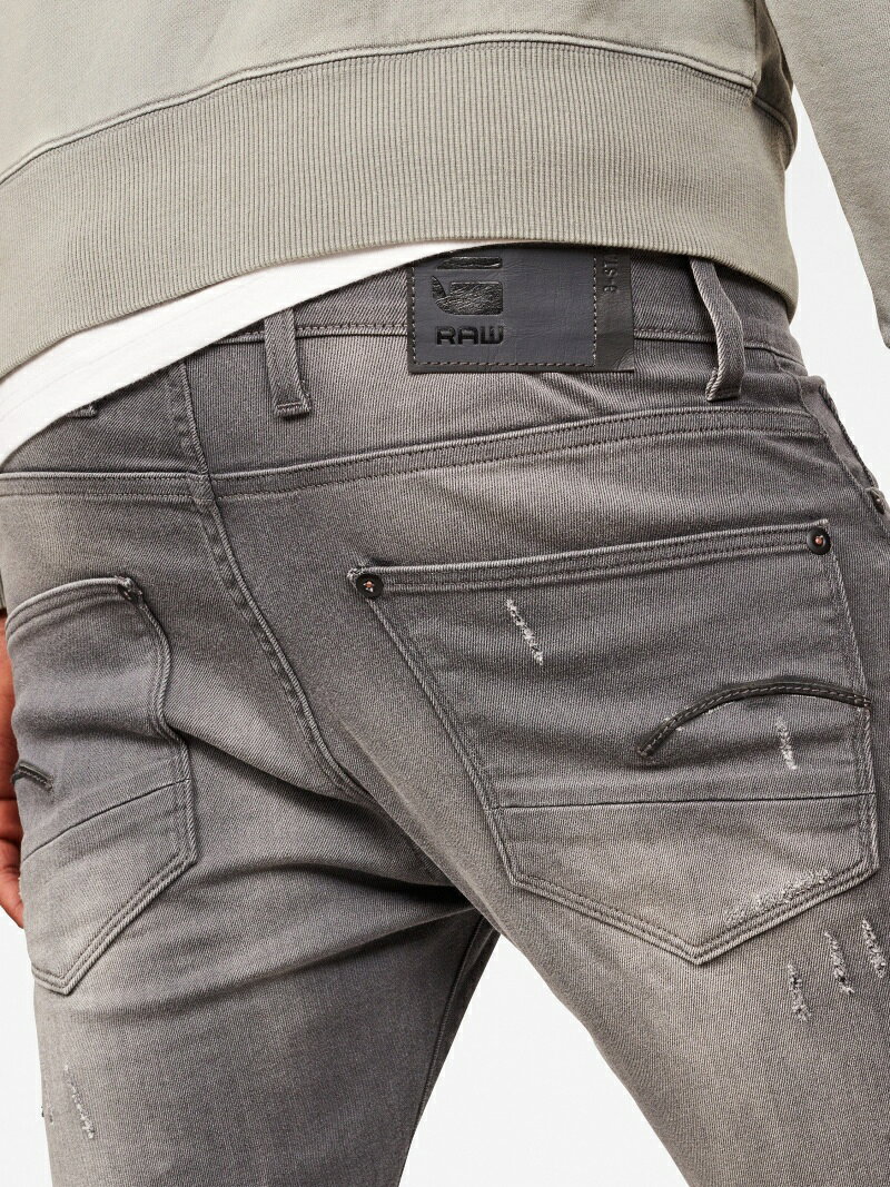 【公式ショップ】REVEND SKINNY/スキニージーンズ ジースターロゥ パンツ ジーンズ・デニムパンツ グレー