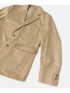 3 Patch Pocket Jacket C5J-7-UF03: Beige 3 Patch Pocket Jacket C5J-7-UF03: Beige
