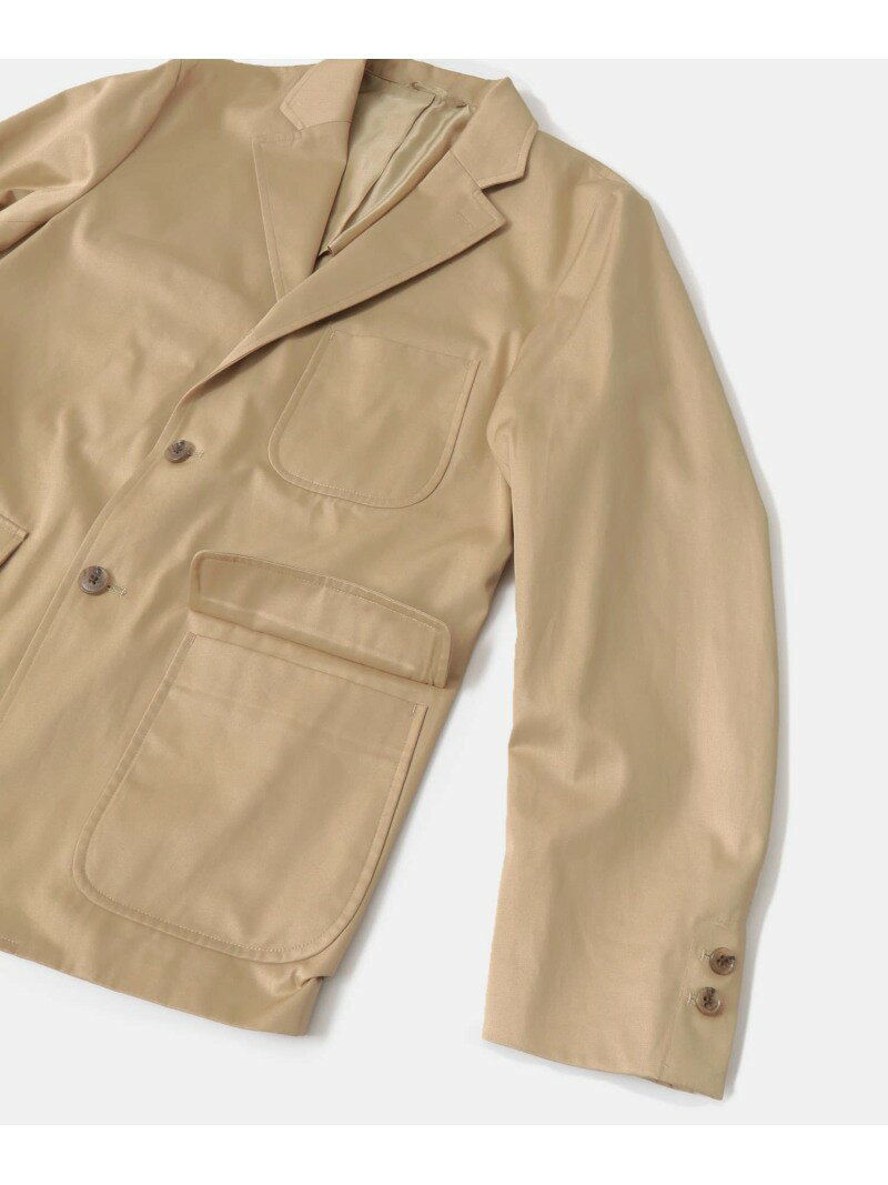 3 Patch Pocket Jacket C5J-7-UF03: Beige