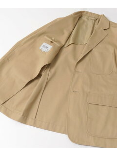 3 Patch Pocket Jacket C5J-7-UF03: Beige 3 Patch Pocket Jacket C5J-7-UF03: Beige