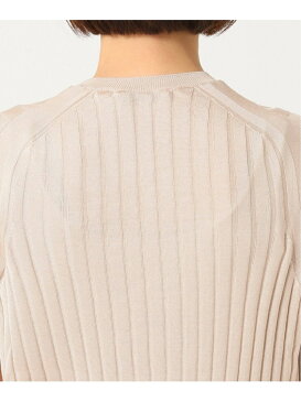 VERMEIL par iena 【SLOANE/スローン】シルク5分袖プルオーバー◆ ヴェルメイユ パー イエナ ニット ニットその他 ベージュ【送料無料】