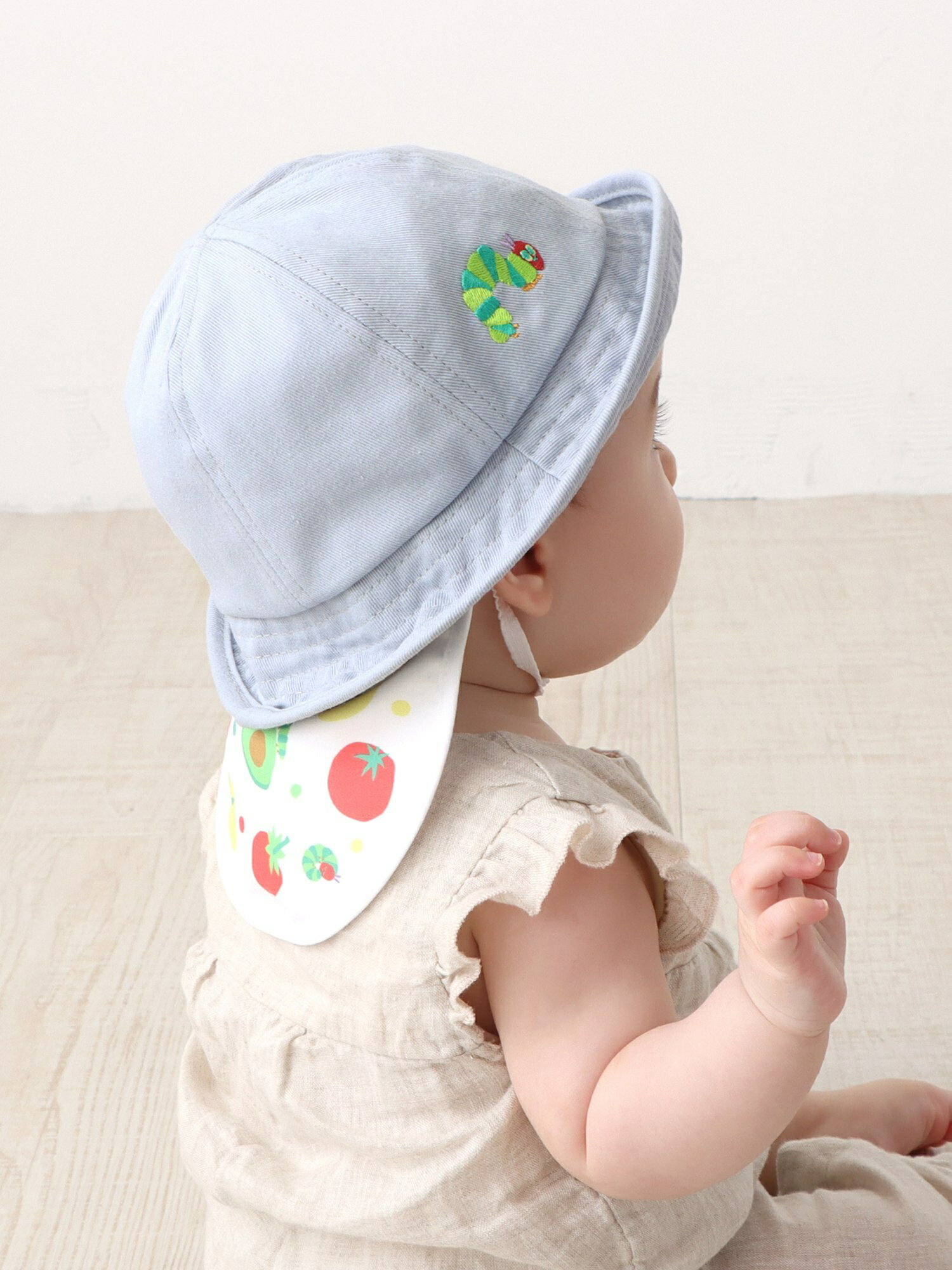 Afternoon Tea LIVING 折りたたみ帽子/はらぺこあおむし アフタヌーンティー・リビング マタニティウェア・ベビー用品 その他のベビーグッズ ブルーのサムネイル