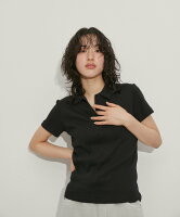 ADAM ET ROPE' FEMME 【Miller for ADAM ET ROPE'】Polo Tee アダムエロペ トップ...