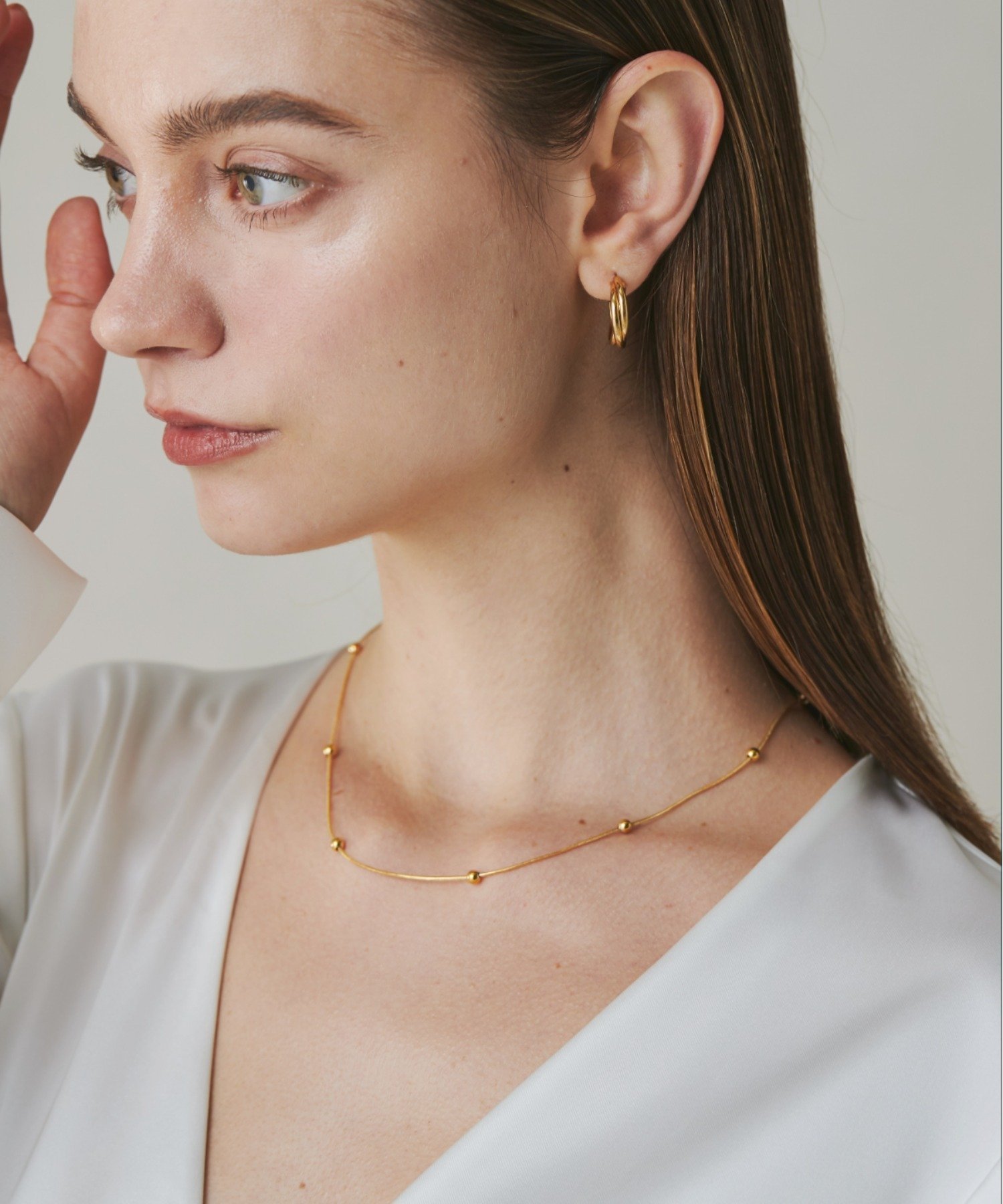 【SALE／39%OFF】ciite' 【 金属アレルギー対応 】 ボールチェーンネックレス サージカルステンレス シーテ アクセサリー・腕時計 ネックレス シルバー ゴールド