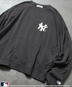 【SALE/51%OFF】PUBLUX 別注 MLB ワンポイントクラックロゴスウェット 24AW フリークスストア トップス スウェット・トレーナー ブラック