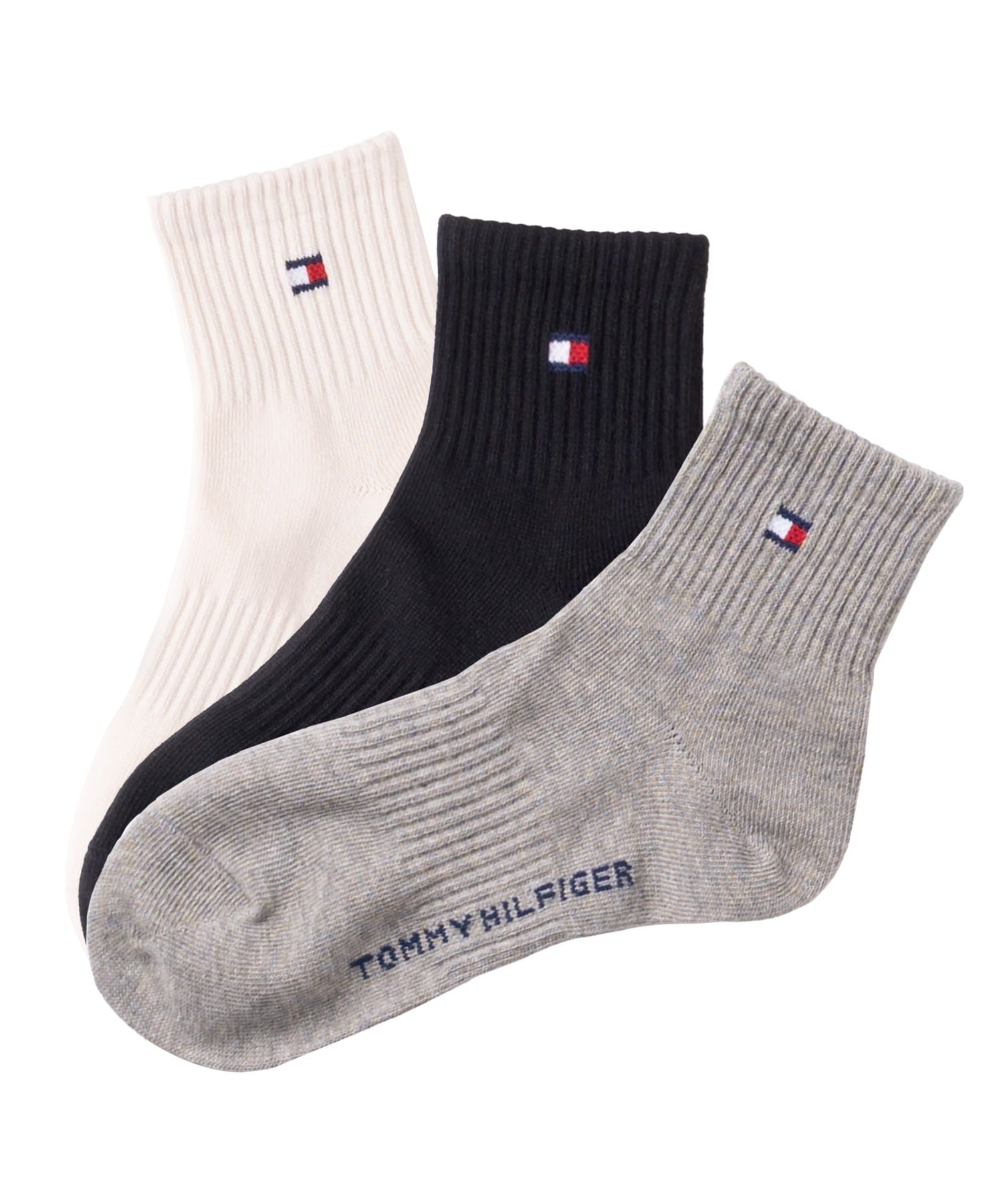 TOMMY HILFIGER TOMMY HILFIGER/(M)ショートソックス 3足組 アウトフィット 靴下・レッグウェア 靴下