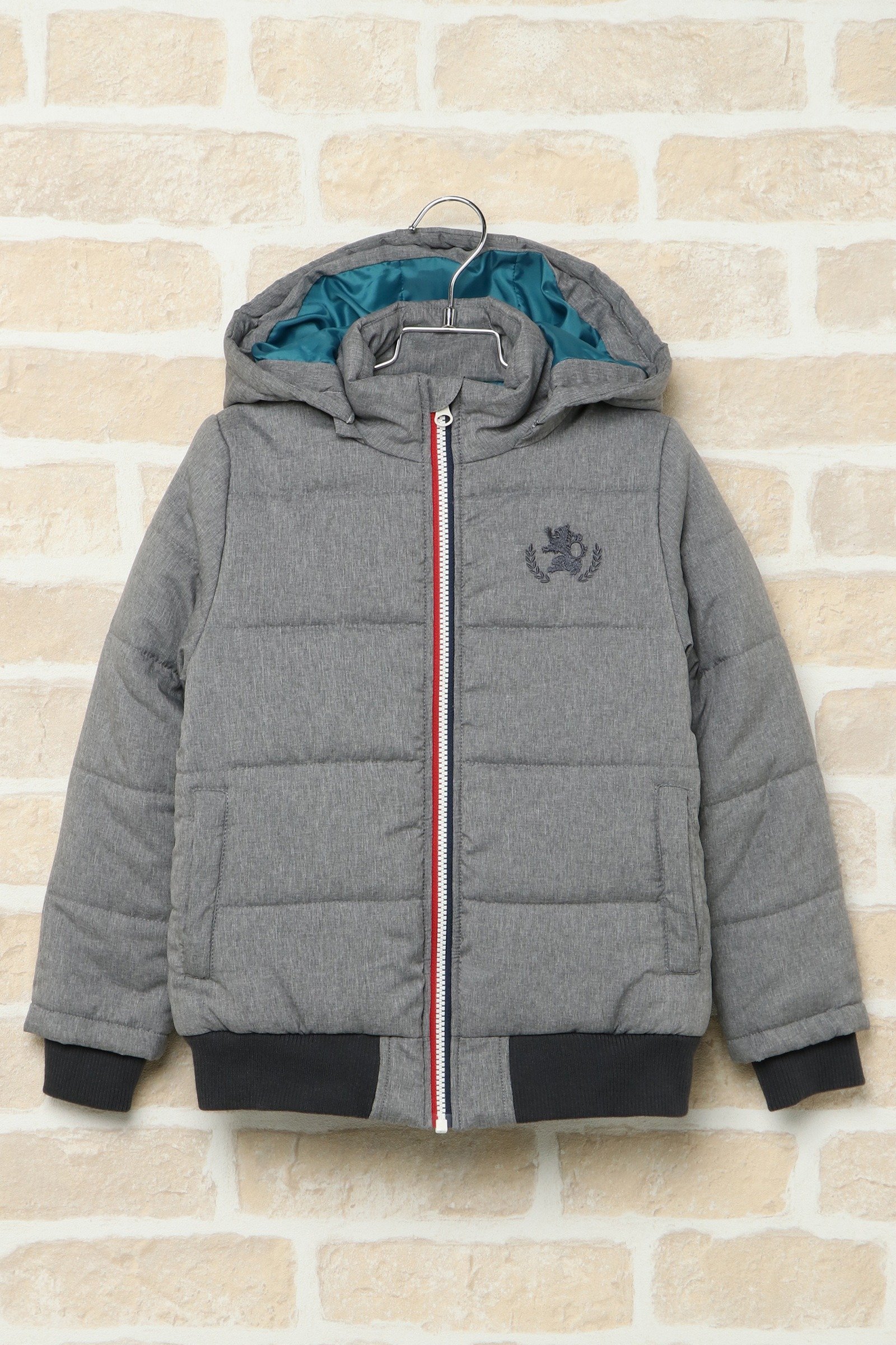 【SALE／26%OFF】ikka 【キッズ】先染めタフタ配色ジップジャケット(120~160cm) イッカ ジャケット・アウター その他のジャケット・アウター グレー シルバーのサムネイル