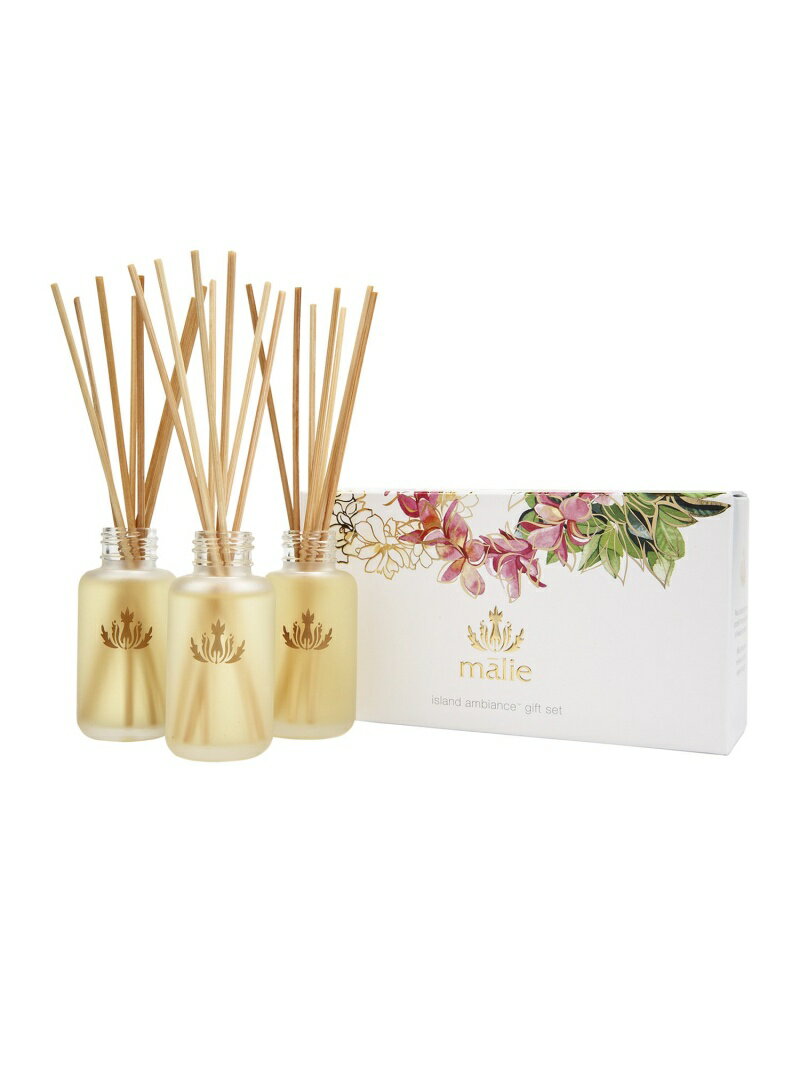 Malie Organics ()Reed Diffuser Gift Set }GI[KNX CeAEG fBt[U[EEA}ICELhyz