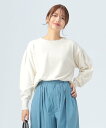 BEAMS HEART WOMEN パール付 パフ袖 プルオーバー ビームス ハート トップス その他のトップス ホワイト ブラック【送料無料】
