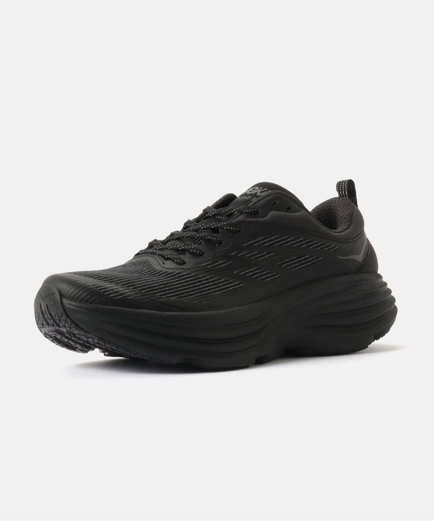 HERRINGBONE HOKA U STEALTH/TECH BONDI 8 CAGED 1155391-BBLC ヘリンボーン シューズ・靴 スニーカー ブラック【送料無料】