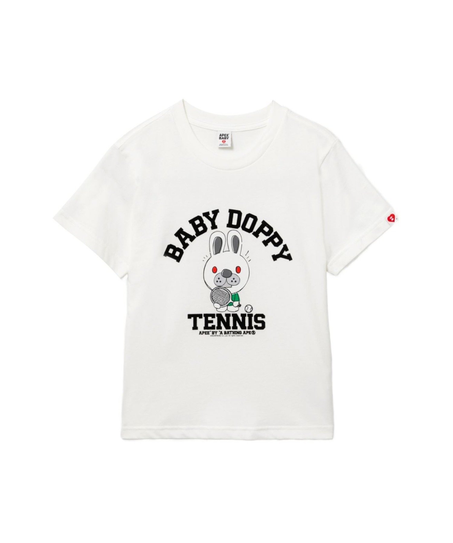 BABY DOPPY PRINTED TEE #1 ア ベイシング エイプ トップス カットソー・Tシャツ グレー グリーン ホワイト