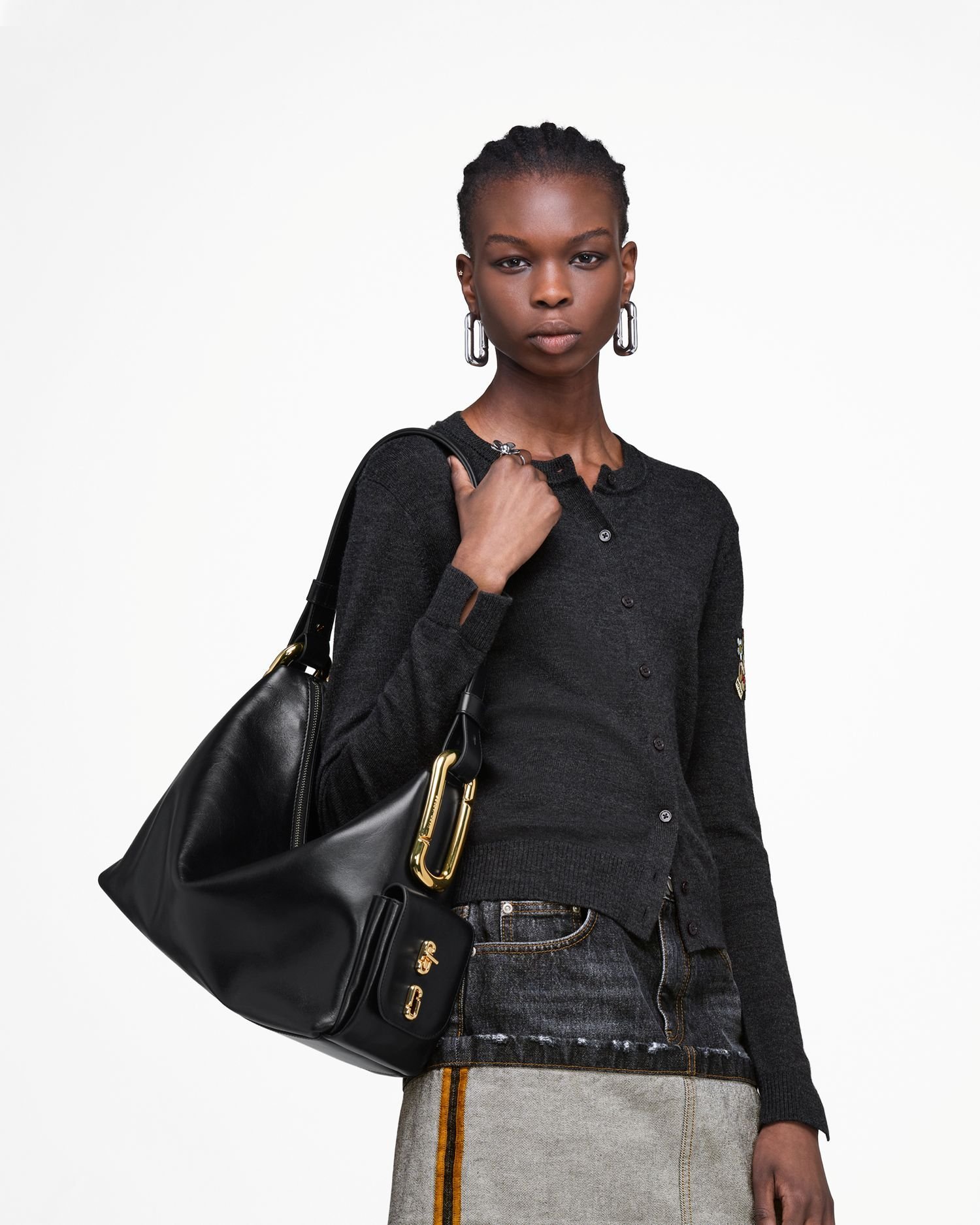 MARC JACOBS 【公式】SCENE LARGE SHOULDER BAG/シーン ラージ ショルダー バッグ マーク ジェイコブス バッグ ショルダーバッグ ブラック【送料無料】