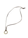 【SALE/90%OFF】F.S.B F.S.B/(U)【g】革ひもサークルネックレス エフエスビー アクセサリー ネックレス ブラウン